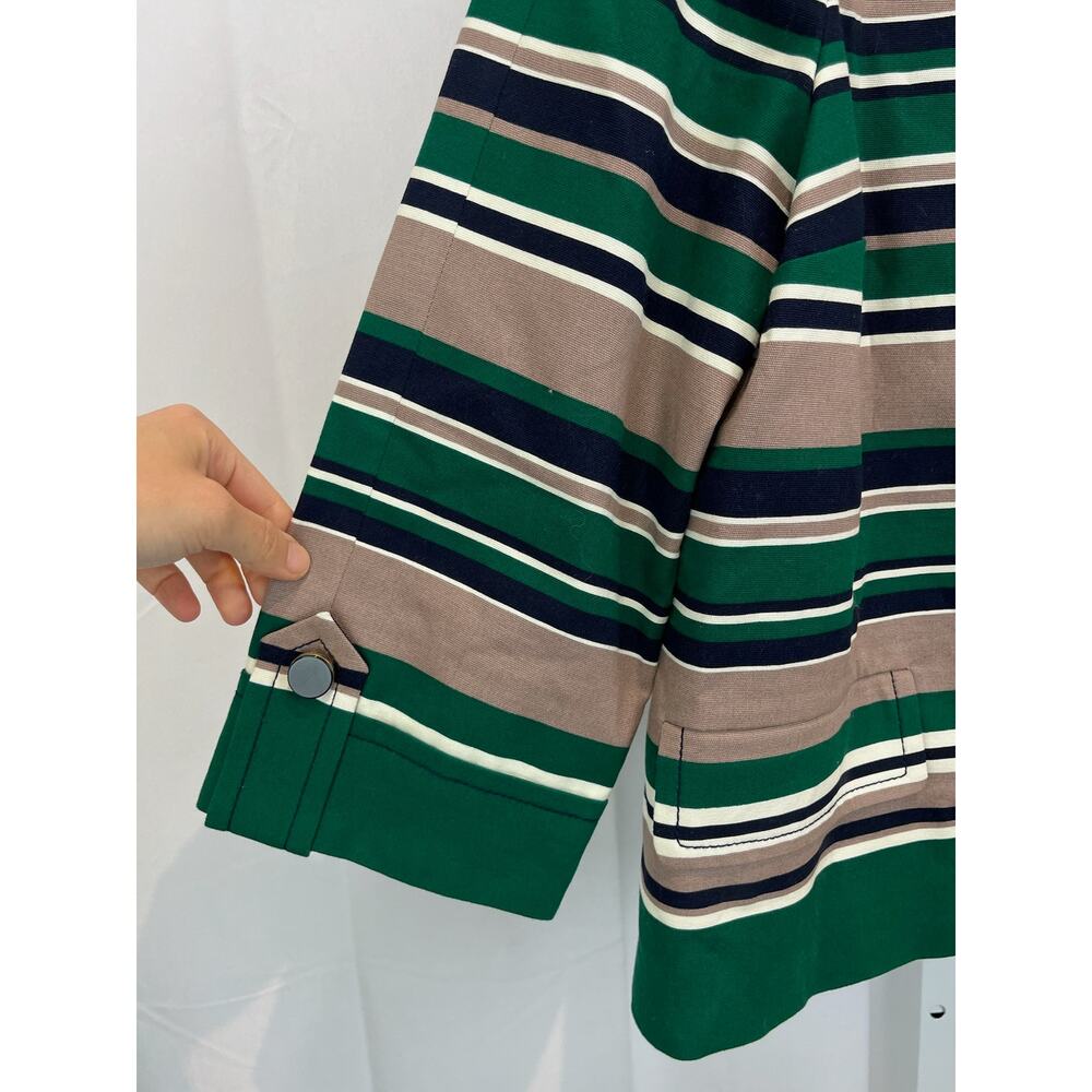 Nwt Talbots Striped Button Up Jacket - Size 12 - image 8